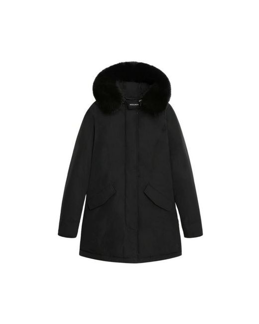 Woolrich Black Winter Jackets