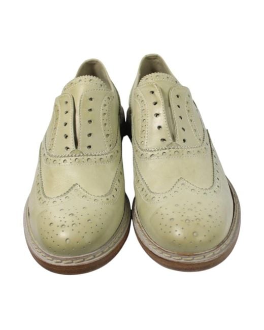 Hundred 100 Green Laced Shoes