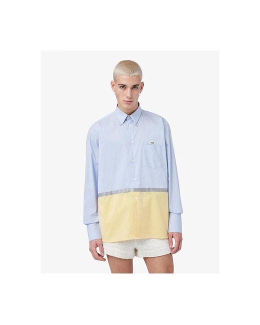 Gcds Blue Casual Shirts for men