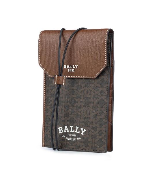 Bally Accessoires ,Bruin ,Leer Stijlvolle Portemonnee in het Brown voor heren