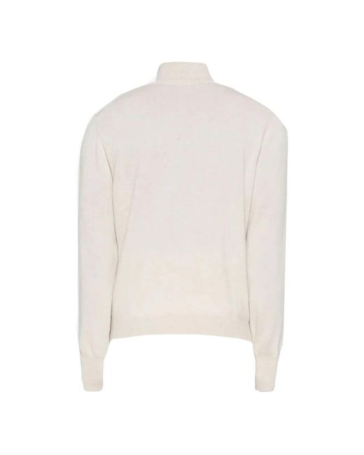 Drumohr Hellr kaschmir-strickpullover in White für Herren