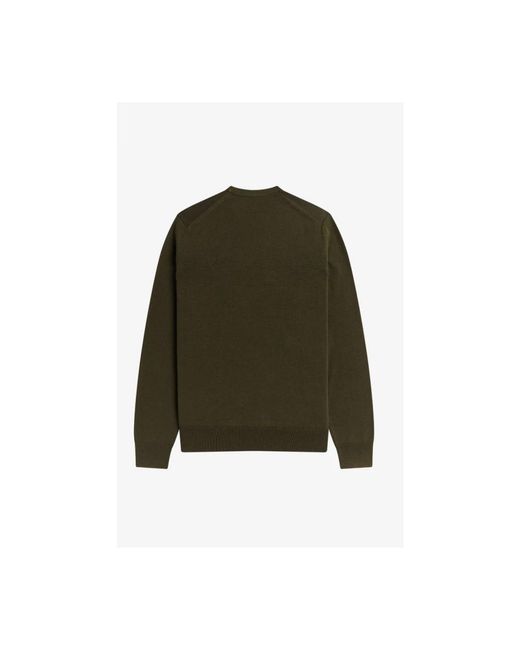 Fred Perry Green Round-Neck Knitwear for men