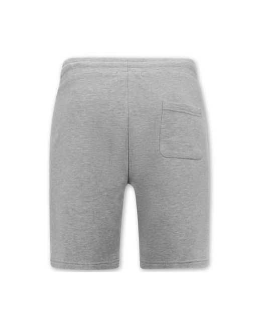 Local Fanatic Gray Long Shorts for men