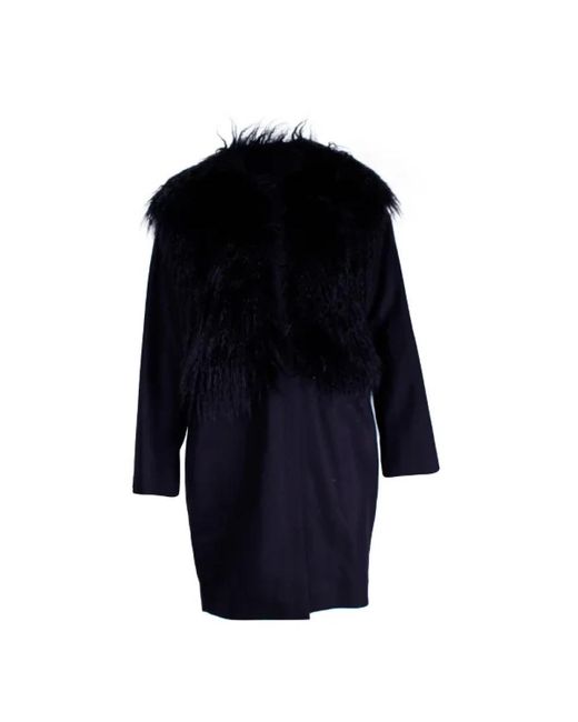 Jil Sander Blue Single-Breasted Coats
