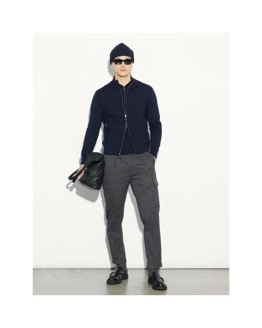 Paolo Pecora Giubbotto Maglia in Blue für Herren