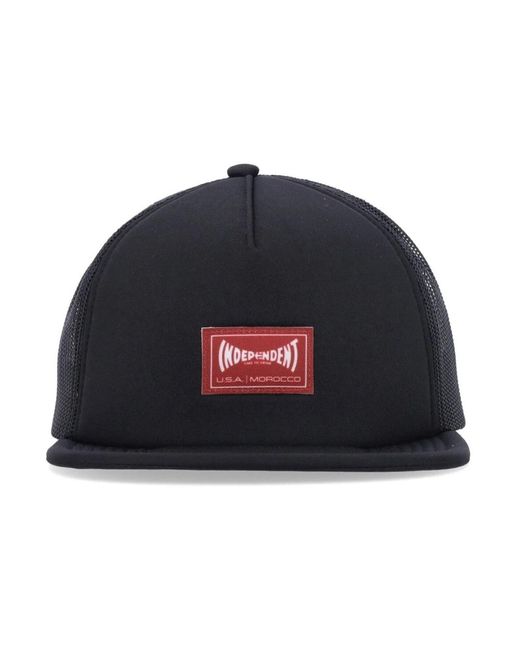 Etnies Accessoires ,Zwart ,Polyester Zwarte Trucker Cap Met Platte Klep in het Blue voor heren