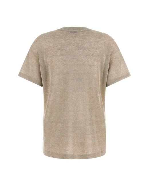 Brunello Cucinelli Natural Round-Neck Knitwear