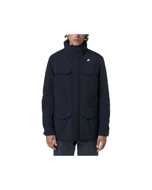 Winter Jackets K-Way de hombre de color Blue