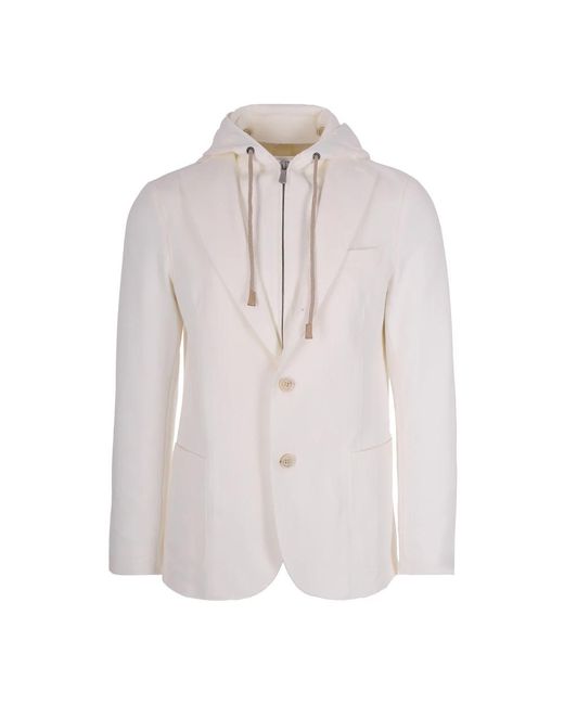 Eleventy White Blazers for men