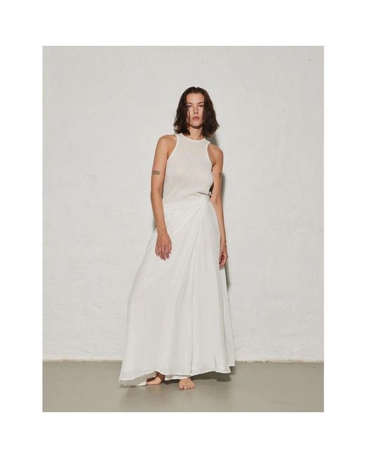 Envelope Tops ,Gestructureerde Racer Tank Top Zomer Essential in het White
