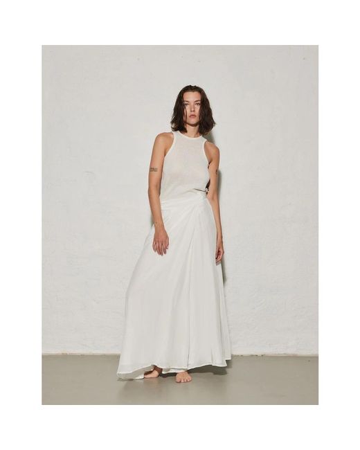Envelope Tops ,Gestructureerde Racer Tank Top Zomer Essential in het White