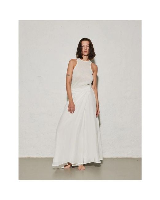 Envelope Tops ,Gestructureerde Racer Tank Top Zomer Essential in het White