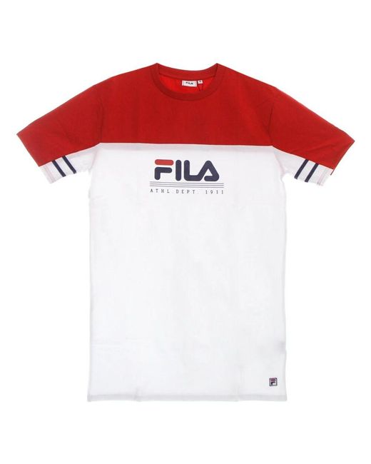 Fila Red Weiß/rot tee kleid