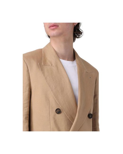 Double Breasted Suits Hevò de hombre de color Natural