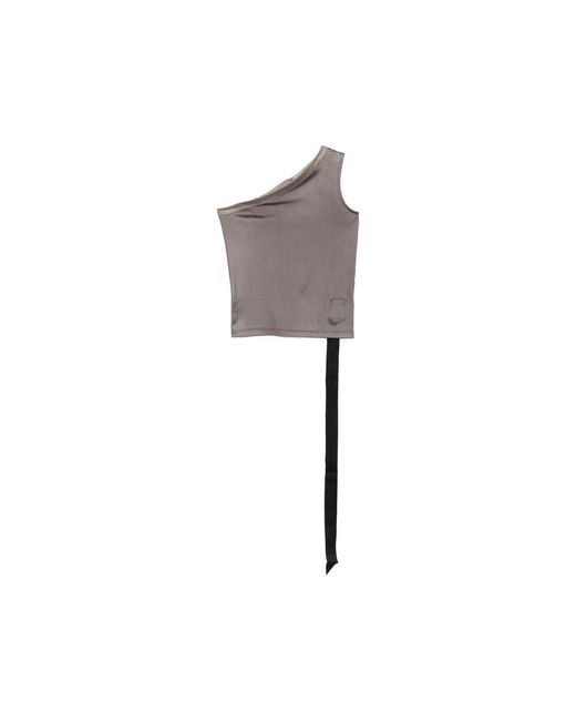 Rick Owens Gray Sleeveless Tops