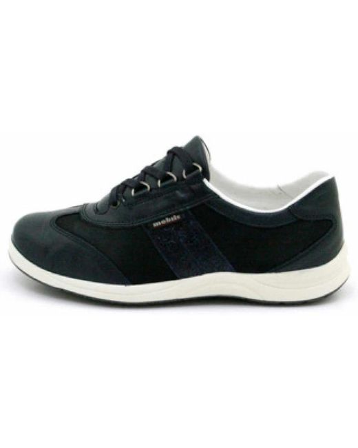 Mephisto Black Weiße Freizeit-Schnürschuhe Für Damen