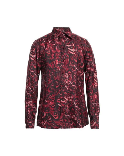 Dolce & Gabbana Seiden iconic hemd - hergestellt in italien in Red für Herren