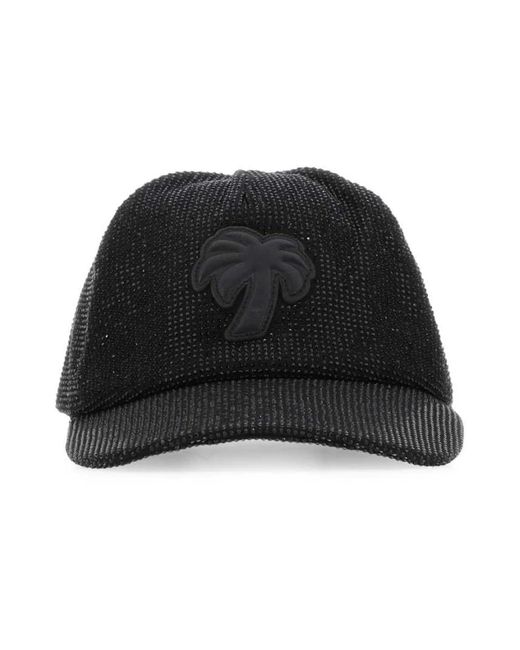 Palm Angels Black Glam baseball cap