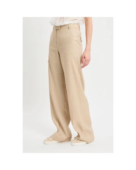 Marella Natural Wide Trousers