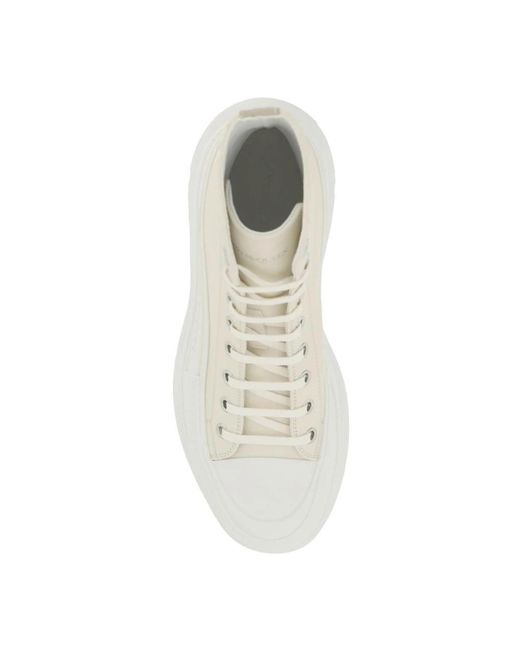 McQueen Natural Lace-Up Boots for men