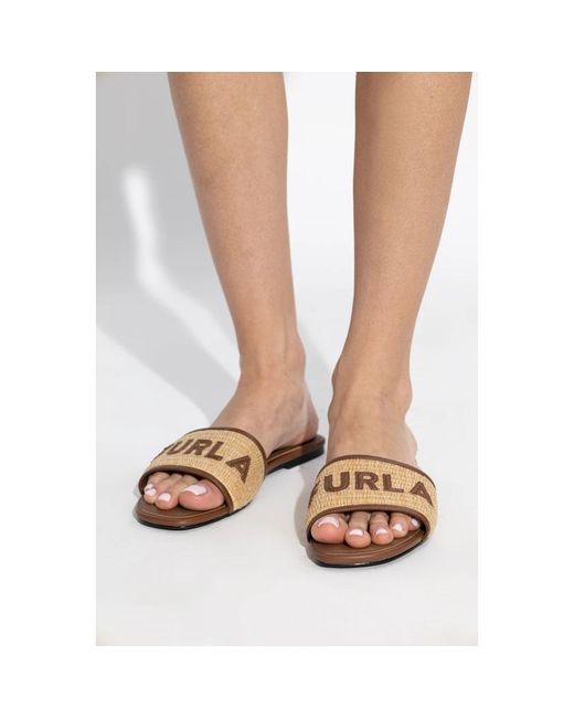 Furla Brezza Slides in het Brown