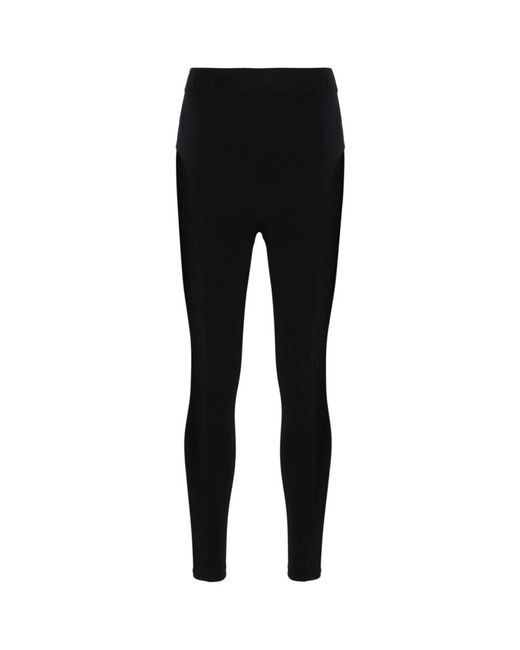 Pantalón deportivo negro con paneles de malla Calvin Klein de color Black
