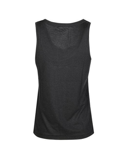 Majestic Filatures Black Sleeveless Tops