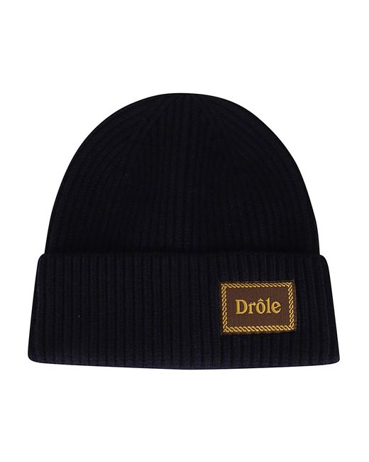 Drole de Monsieur Woll beanie mütze in Black für Herren
