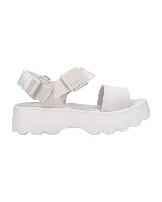 Melissa White Flat Sandals