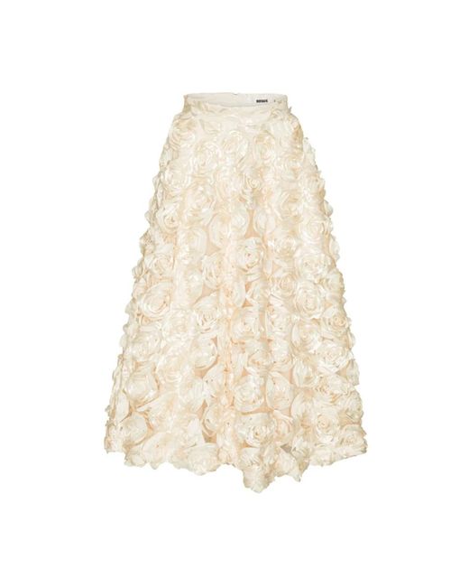 Midi Skirts ROTATE BIRGER CHRISTENSEN en coloris Natural