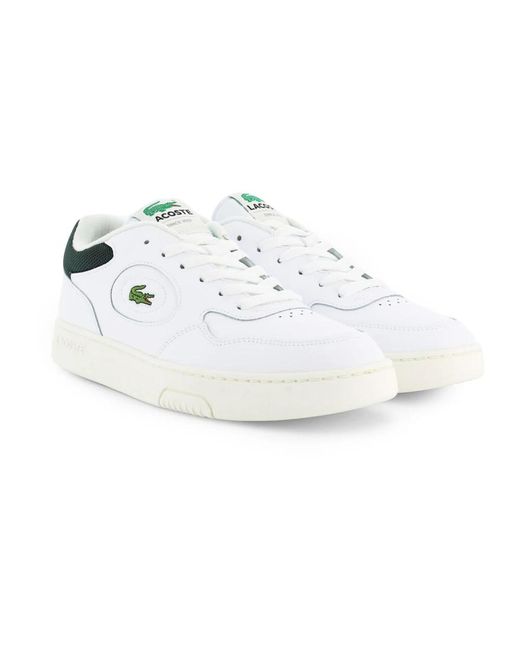Lacoste Line set sneakers weiß/grün in White für Herren