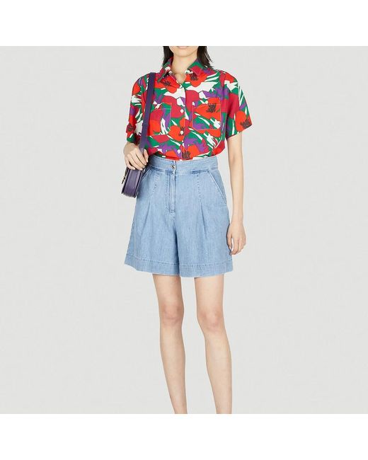 A.P.C. Overhemden ,Rood ,Linnen Zoe Shirt in het Red