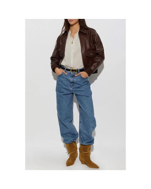 Leather Jackets A.P.C. en coloris Brown