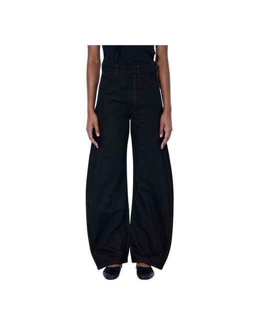 Lemaire Black Loose Fit Jeans