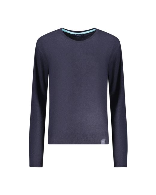 North Sails Blue Round-Neck Knitwear for men