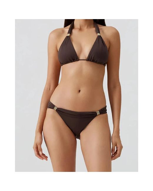 Melissa Odabash Grenada Bikini Top in het Brown