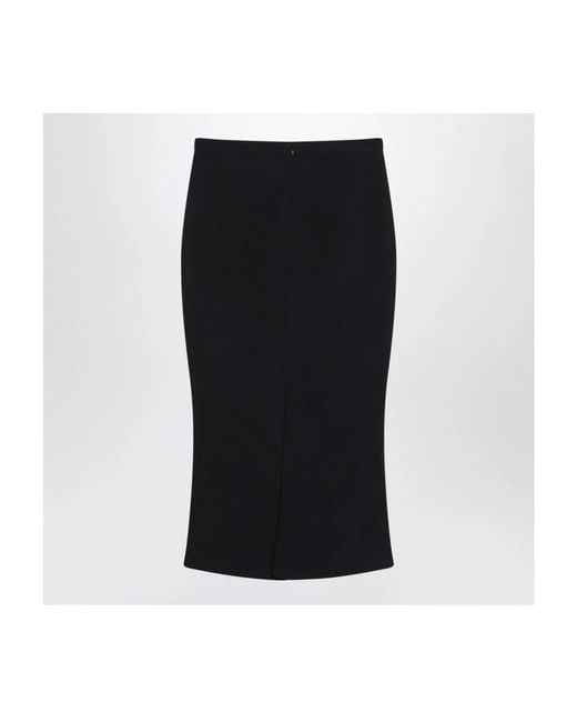 Givenchy Midi Kickback Rok in het Black