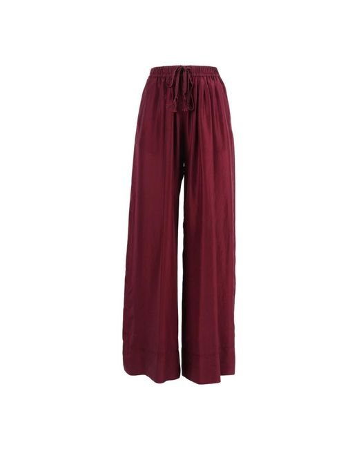 Forte_forte Red Wide Trousers