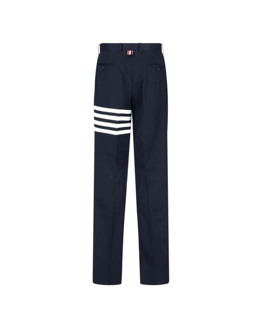 Thom Browne Blue Slim-Fit Trousers for men