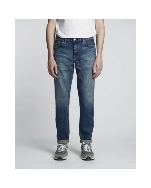 Edwin Jeans ,Blauw ,Denim Straight Jeans in het Blue voor heren