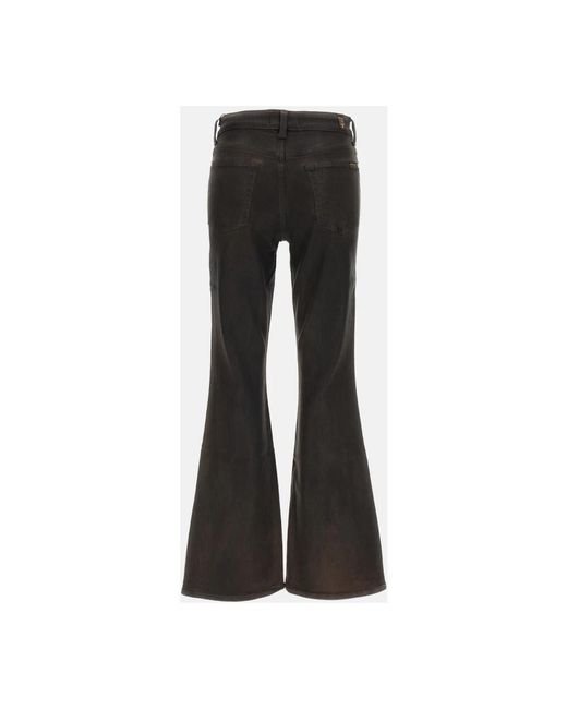 7 For All Mankind Black Flare Jeans