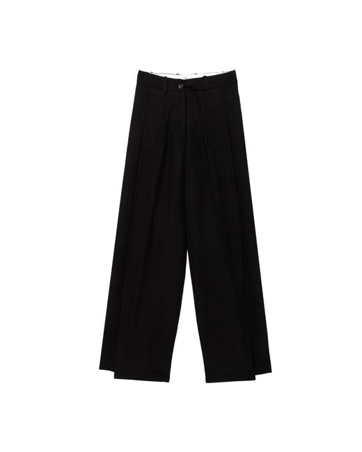 Wide trousers Nine:inthe:morning de color Black
