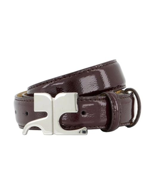 Courreges Brown Ac Naplack Belt