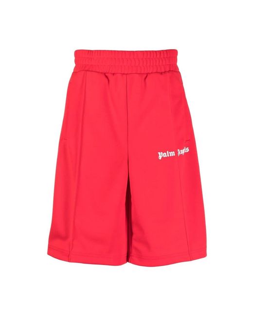 Palm Angels Red Casual Shorts for men