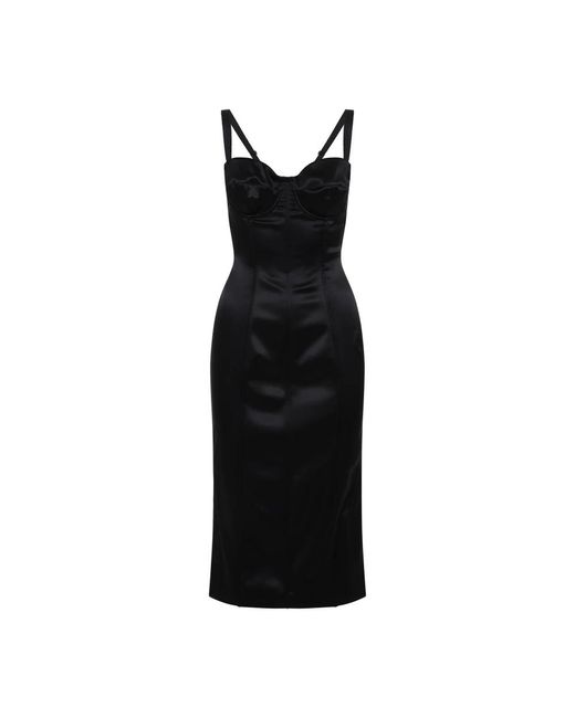 Dolce & Gabbana Midi Dresses in het Black