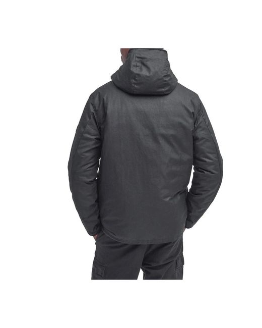 Barbour Jassen ,Zwart ,Katoen Longwell Wax Jacket in het Black voor heren