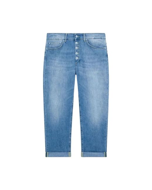 Dondup Blue Schmuckverzierte hose