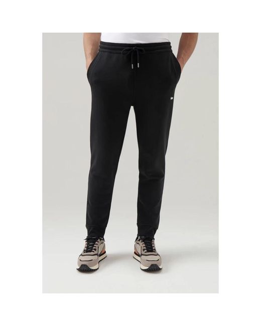 Woolrich Black Sweatpants for men
