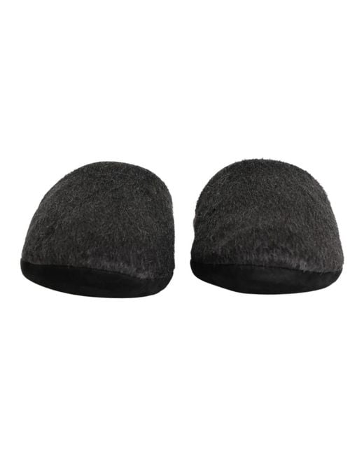 Dolce & Gabbana Black Slippers for men