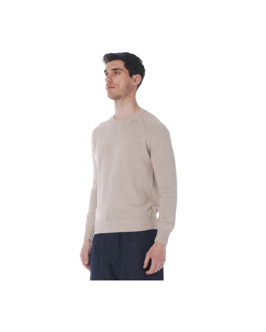 Gran Sasso Gray Round-Neck Knitwear for men